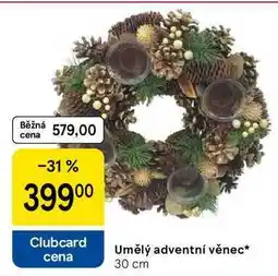 Tesco Umělý adventní věnec, 30 cm nabídka