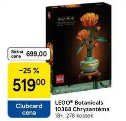 Tesco LEGO Botanicals 10368 Chryzantéma 18+, 278 kostek nabídka