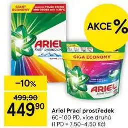 Tesco Ariel Prací prostředek, 60-100 PD, více druhů nabídka