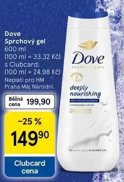 Tesco Dove Sprchový gel, 600 ml nabídka