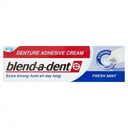 Tesco Blend-A-Dent Fresh Mint fixační krém na zubní náhradu extra silný 47g nabídka
