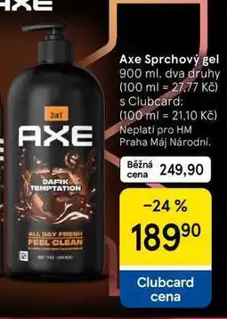 Tesco Axe Sprchový gel, 900 ml, dva druhy nabídka