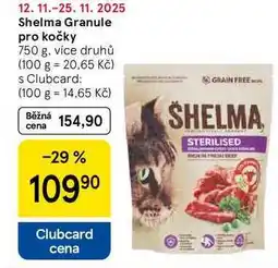 Tesco Shelma Granule pro kočky, 750 g, více druhů nabídka