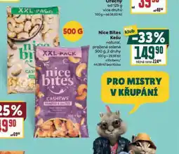 Billa Nice bites kešu nabídka