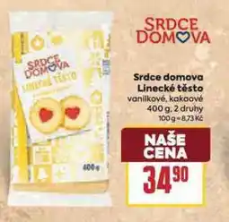 Billa Linecké těsto kakaové nabídka