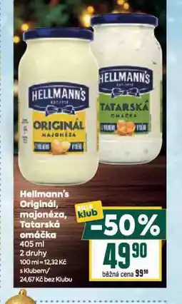 Billa Hellmann´s tatarská omáčka, majonéza nabídka