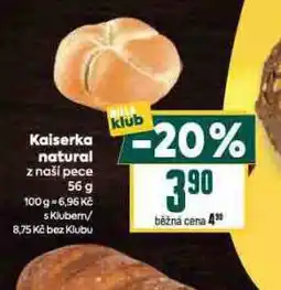 Billa Kaiserka natural nabídka