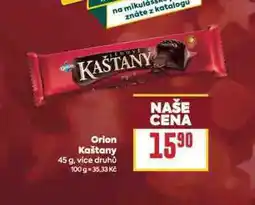 Billa Orion kaštany nabídka