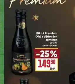 Billa Billa premium olej z dýňových semínek nabídka