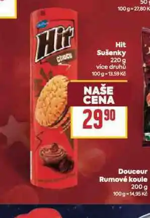 Billa Hit sušenky nabídka