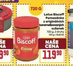 Billa Lotus biscoff pomazánka nabídka