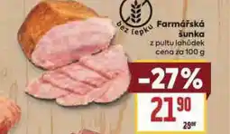 Billa Farmářská šunka nabídka