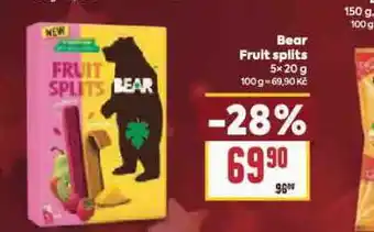 Billa Bear fruit splits nabídka