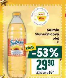 Billa Solmio sluneečnicový olej nabídka