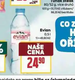 Billa Evian nabídka