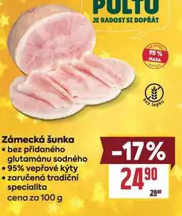 Billa Zámecká šunka nabídka