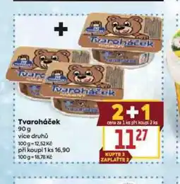 Billa Tvaroháček nabídka
