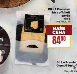 Billa Billa premium sýr s příchutí lanýže nabídka