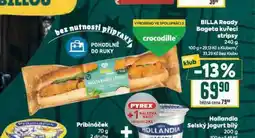 Billa Billa ready bageta kuřecí stripsy nabídka