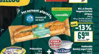 Billa Billa ready bageta kuřecí stripsy nabídka
