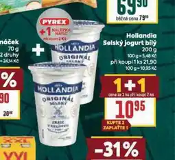Billa Hollandia selský jogurt bílý nabídka