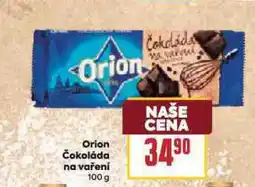 Billa Orion čokoláda na vaření nabídka
