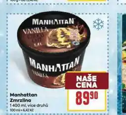 Billa Manhattan zmrzlina nabídka
