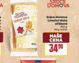 Billa Linecké těsto oříškové nabídka