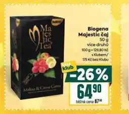 Billa Biogena majestic čaj nabídka