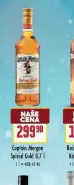 Billa Captain morgan spiced gold nabídka