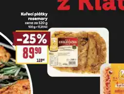 Billa Kuřecí plátky rosemary nabídka