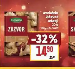 Billa Avokádo zázvor mletý nabídka