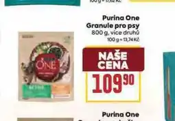 Billa Purina one granule pro psy nabídka