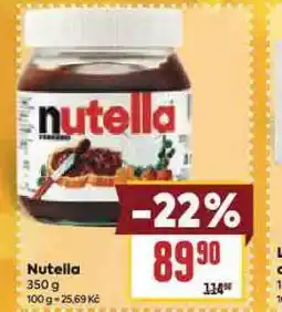 Billa Nutella nabídka