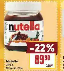 Billa Nutella nabídka