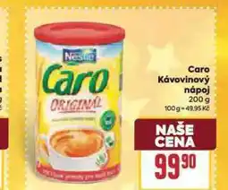 Billa Caro kávovinový nápoj nabídka