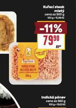 Billa Kuřecí steak mletý nabídka