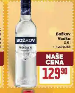 Billa Božkov vodka nabídka