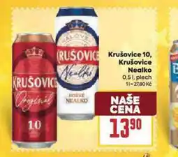 Billa Krušovice hořké nealko nabídka