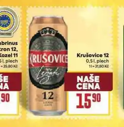 Billa Pivo krušovice 12 královský ležák nabídka