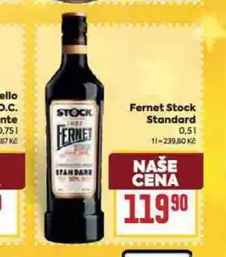 Billa Fernet stock standard nabídka