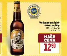 Billa Pivo velkopopovický kozel 10 nabídka