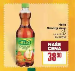 Billa Hello ovocný sirup nabídka
