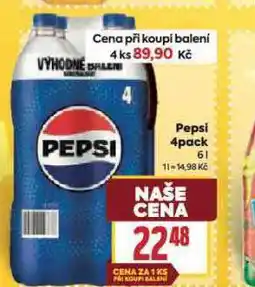 Billa Pepsi 4pack nabídka