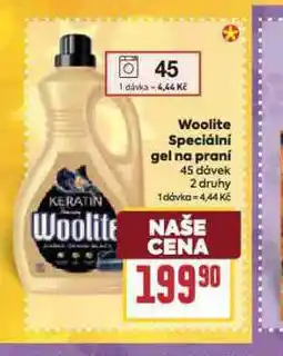 Billa Woolite speciální prací prostředek nabídka
