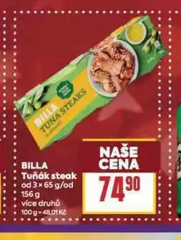 Billa Billa tuňák steak nabídka