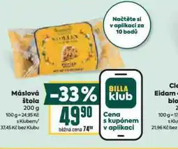 Billa Máslová štola nabídka