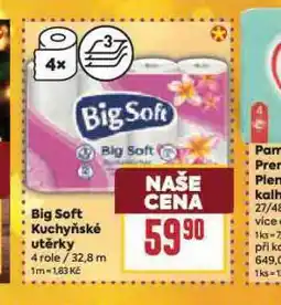 Billa Big soft kuchyňské utěrky nabídka