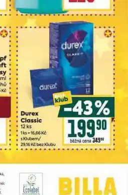Billa Durex classic nabídka