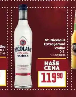 Billa St. nicolaus extra jemná vodka nabídka